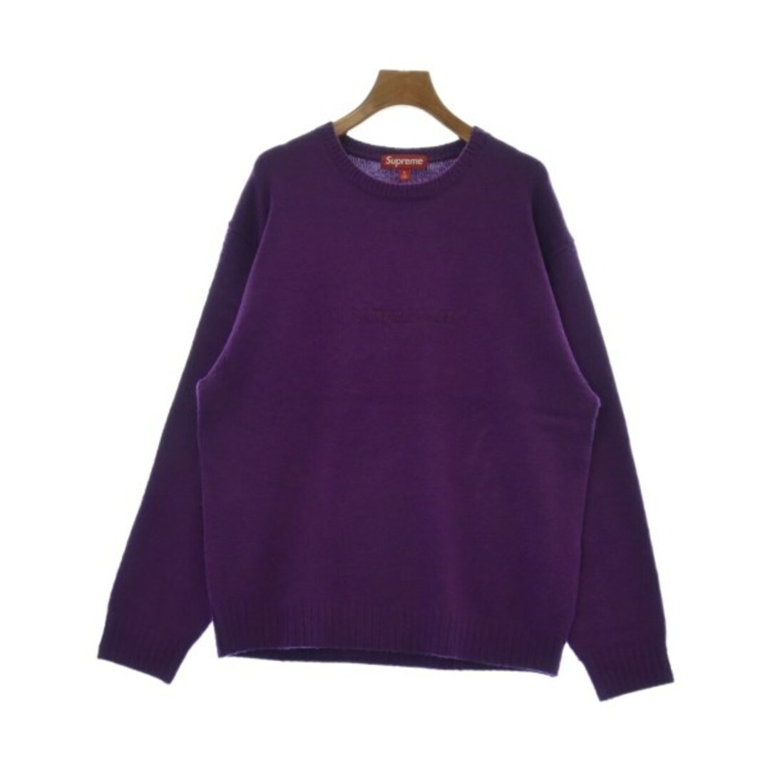 Supreme - Supreme シュプリーム ニット・セーター M 紫 【古着 Supreme - Supreme シュプリーム ニット・セーター M 紫 【古着