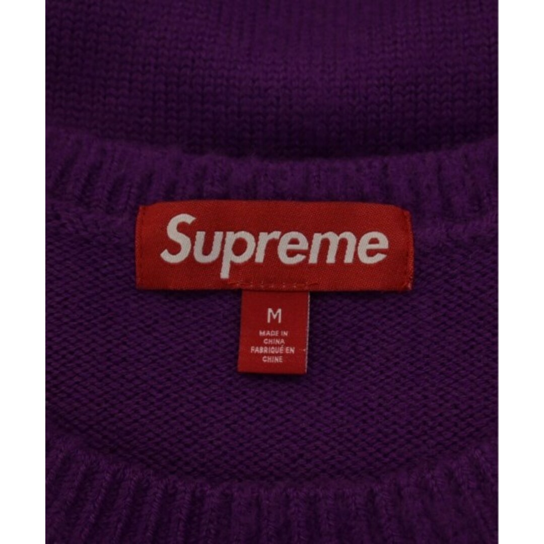 Supreme - Supreme シュプリーム ニット・セーター M 紫 【古着 Supreme - Supreme シュプリーム ニット・セーター M 紫 【古着