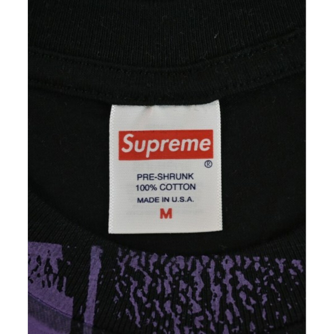 Supreme - Supreme シュプリーム Tシャツ・カットソー M 黒x紫 Supreme - Supreme シュプリーム Tシャツ・カットソー M 黒x紫