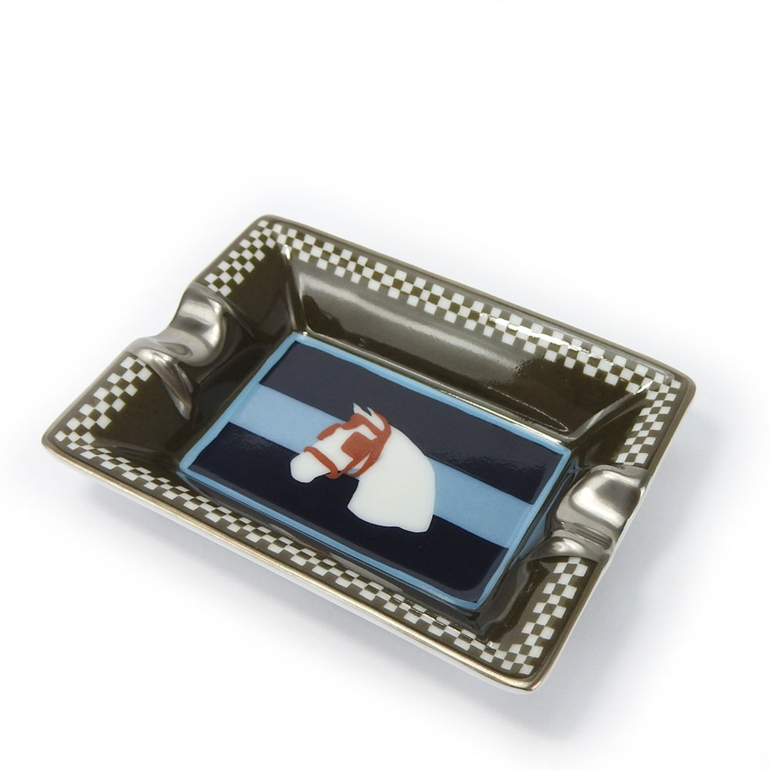 HERMES エルメス 灰皿 アッシュトレイ 馬柄 aq5568 いじれ HERMES エルメス 灰皿 アッシュトレイ 馬柄 aq5568 いじれ