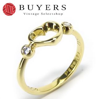 ティファニー(Tiffany & Co.)の【中古】 ティファニー リング・指輪 オープンハート K18YG ダイヤモンド 約2.4g イエローゴールド 10号 ジュエリー エルサ・ペレッティ レディース 女性 TIFFANY&Co.(リング(指輪))