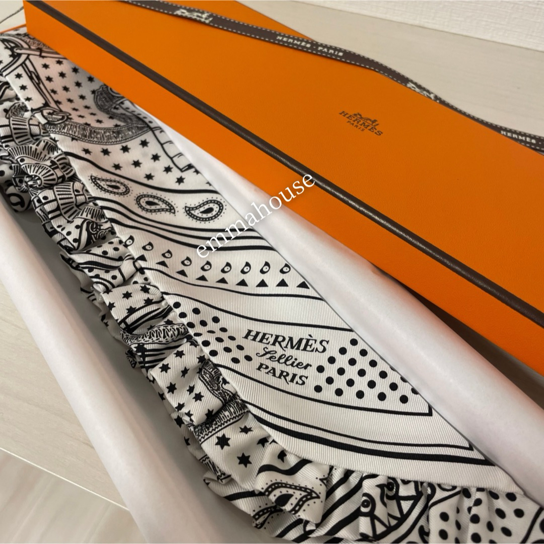 エルメスツイリー《エプロンドールバンダナ》フリル【HERMES】 エルメスツイリー《エプロンドールバンダナ》フリル【HERMES】