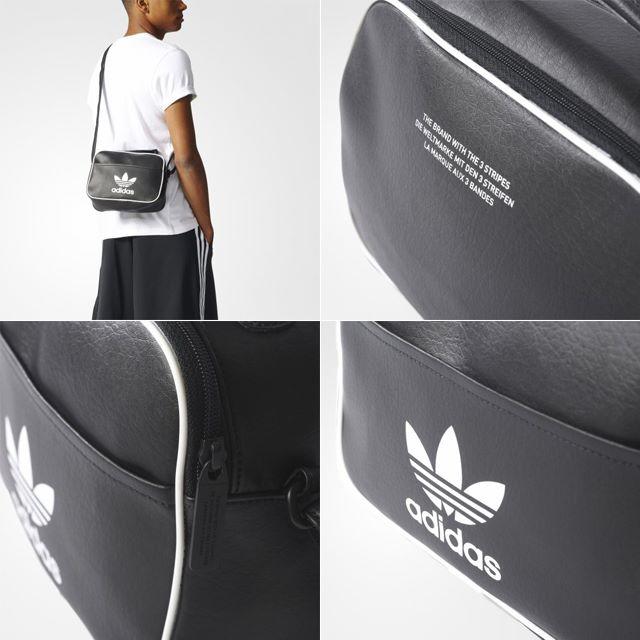 adidas(アディダス)の【新品/即発送OK】adidas オリジナルス ショルダーバッグ AIRL 黒 レディースのバッグ(ショルダーバッグ)の商品写真
