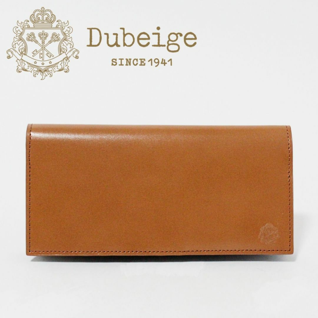 Dubeige - 新品 ドゥベージュ PASSOシリーズ 薄型 フラップ開閉 レザー長財布 茶系