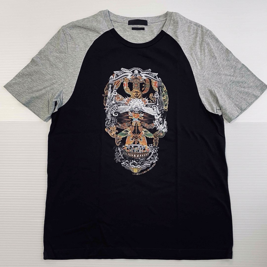 新品】アレキサンダーマックイーン スカル ドクロ Tシャツ 新品】アレキサンダーマックイーン スカル ドクロ Tシャツ