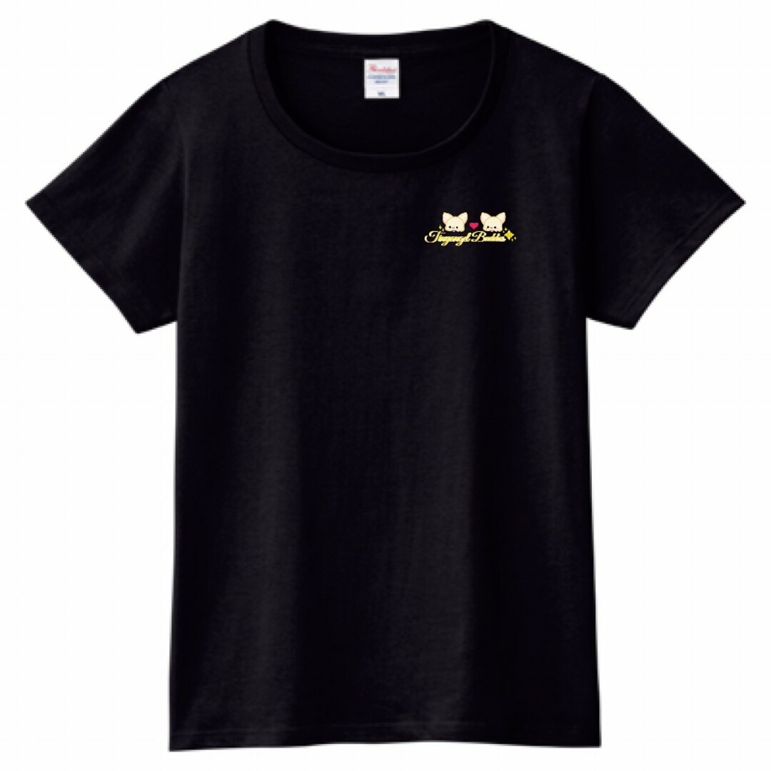 Printstar(プリントスター)の黒Tシャツ レディース ティシャツ 半袖 プリントスター お洒落 きれいめ 黒 レディースのトップス(Tシャツ(半袖/袖なし))の商品写真