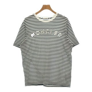 MONCLER - MONCLER モンクレール Tシャツ・カットソー M 黒x白(ボーダー) 【古着】【中古】