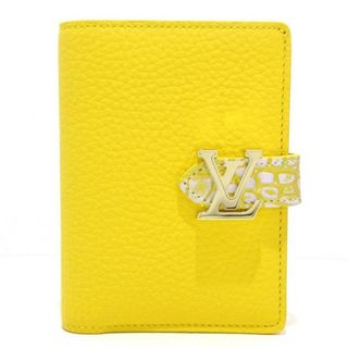 ルイヴィトン(LOUIS VUITTON)のLOUIS VUITTON(ルイヴィトン) 2つ折り財布 カプシーヌ美品  LVヴェルティカルウォレットコンパクト イエロー トリヨンレザー（皮革の種類：牛革）×クロコダイル(財布)