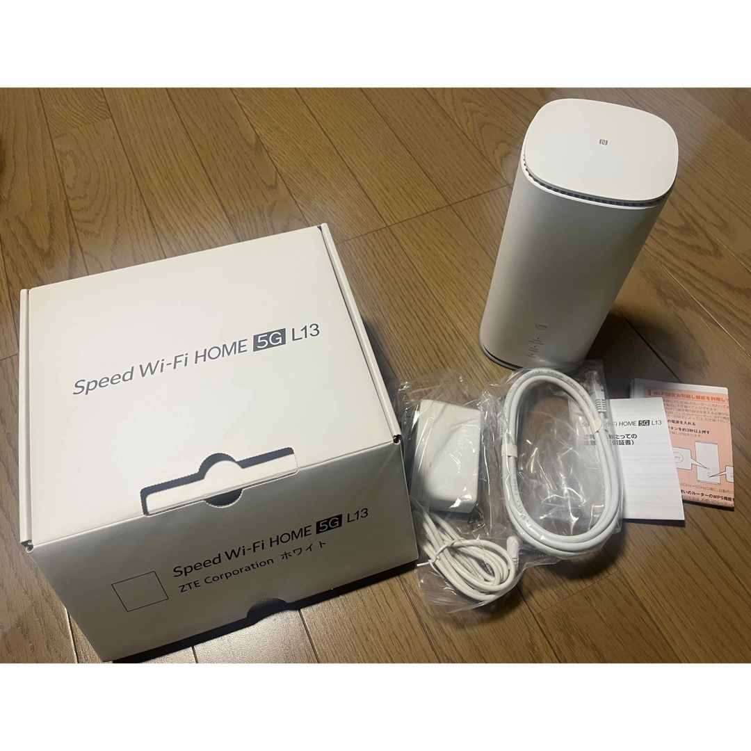 ほぼ新品ZTE まずく Speed Wi-Fi HOME 5G L13 ホワイト ほぼ新品ZTE まずく Speed Wi-Fi HOME 5G L13 ホワイト