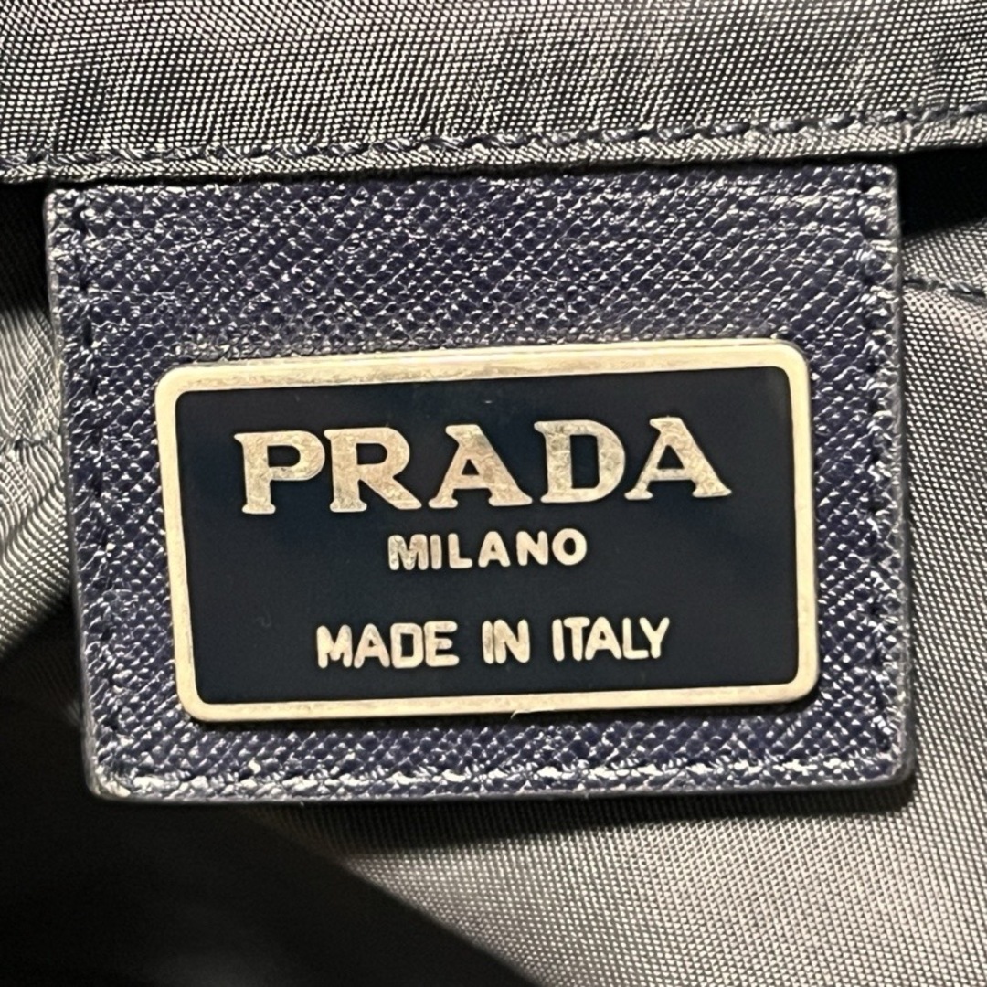 PRADA - PRADA プラダ ナイロン トライアングルロゴ リュック バックパック ネイビー