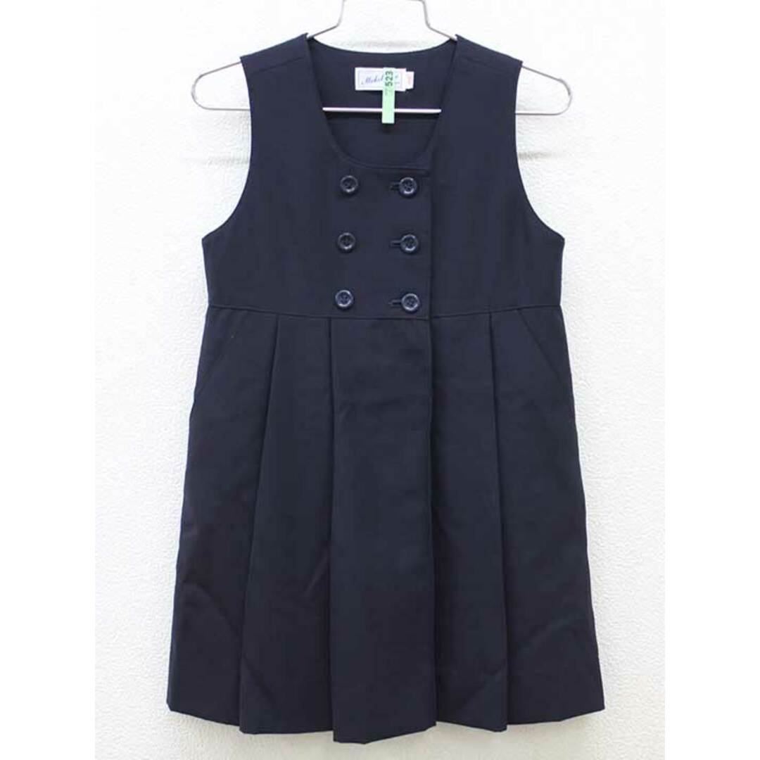 mikihouse - 【新入荷!】現行▽ミキハウス/mikihouse▽110cm ジャンパースカート 濃紺 フォーマル お受験 面接 写真撮影 見学会 説明会 お稽古 お教室 通塾 通園 スクール 冠婚葬祭【中古】子供服 キッズ kids 女の子 fml 016042