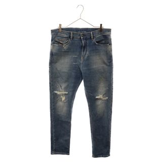 ディーゼル(DIESEL)のDIESEL ディーゼル D-VIDER-T Jogg Jeans ダメージ加工スリムロングデニムパンツ ジョグジーンズ インディゴ(デニム/ジーンズ)