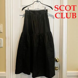 SCOT CLUB - SCOT CLUB ティアードロングスカート 黒