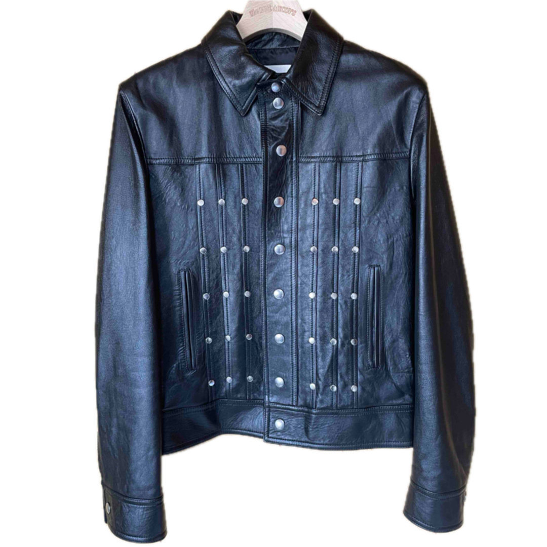 CELINE - セリーヌ スタッズ トラッカー レザージャケット 44 CELINE - セリーヌ スタッズ トラッカー レザージャケット 44