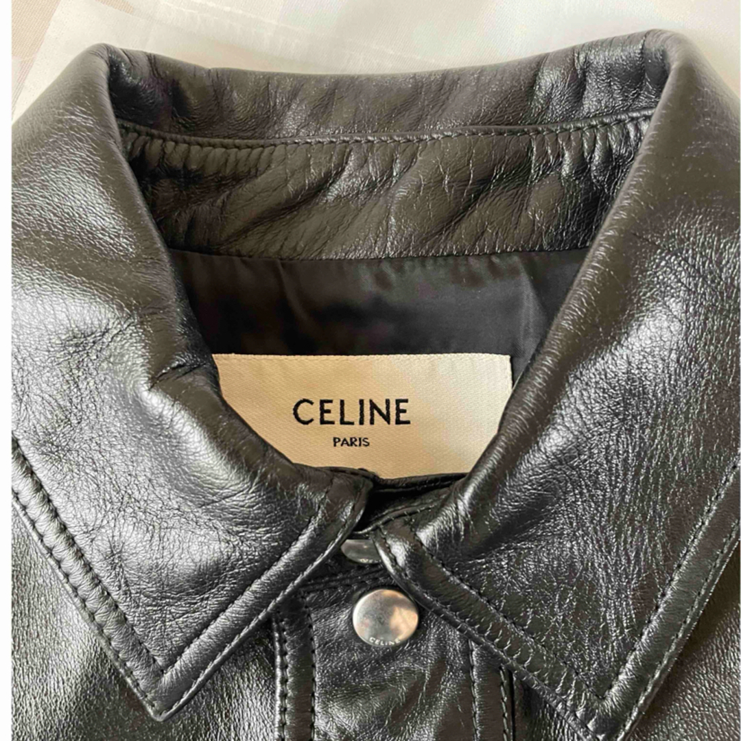CELINE - セリーヌ スタッズ トラッカー レザージャケット 44 CELINE - セリーヌ スタッズ トラッカー レザージャケット 44