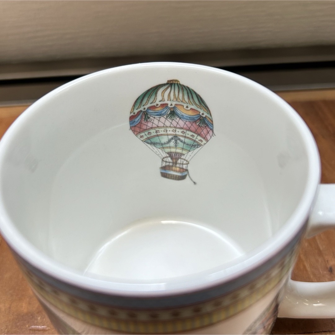 ZARA HOME - 3151:ZARAHOME 気球柄 マグカップ アンティーク風 ZARA HOME - 3151:ZARAHOME 気球柄 マグカップ アンティーク風