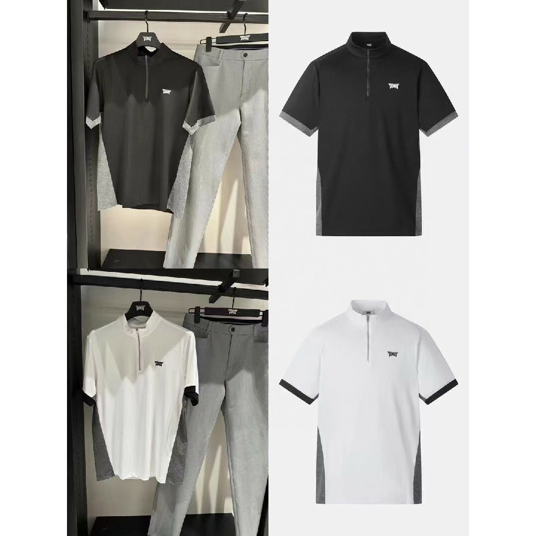 PXG ゴルフ メンズ トップス 半袖 ジャケット ハーフジップ PXG ゴルフ メンズ トップス 半袖 ジャケット ハーフジップ