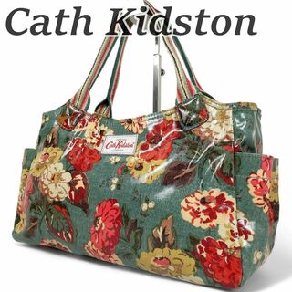 Cath Kidston - キャスキッドソン トートバッグ ミニボストン 肩掛け 花柄 総柄 大容量 大きい