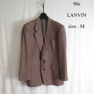 LANVIN - 90s LANVIN テーラード ジャケット レトロ ブレザー ヴィンテージ M