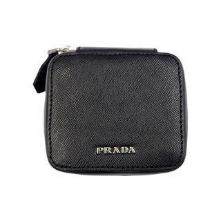 プラダ(PRADA)のPRADA プラダ コンタクトケース SAFFIANO サフィアーノ ブラック 2ARA18 中古 T1(その他)