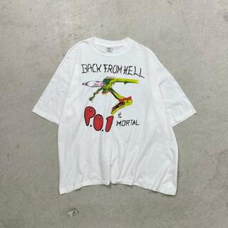 UNKNOWN BACK FROM HELL ハンドペイント アートプリントTシャツ メンズM(Tシャツ/カットソー(半袖/袖なし))