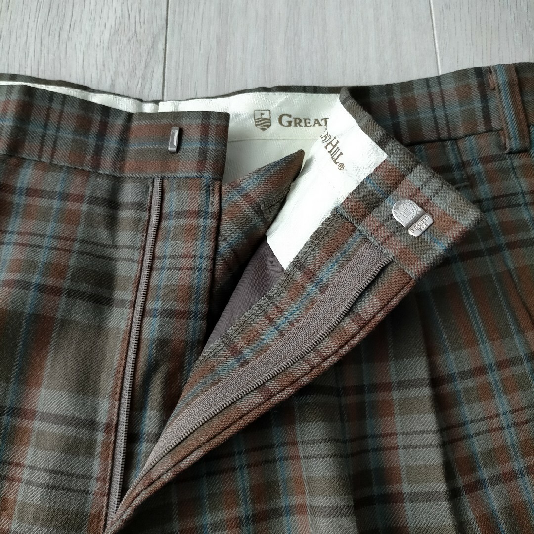 VINTAGE - ヴィンテージ古着 タータンチェック ツータック VINTAGE - ヴィンテージ古着 タータンチェック ツータック