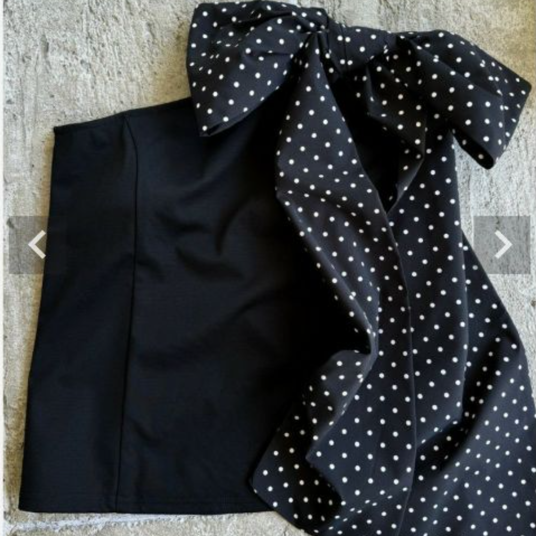 one shoulder ribbon tops Sheller one shoulder ribbon tops Sheller