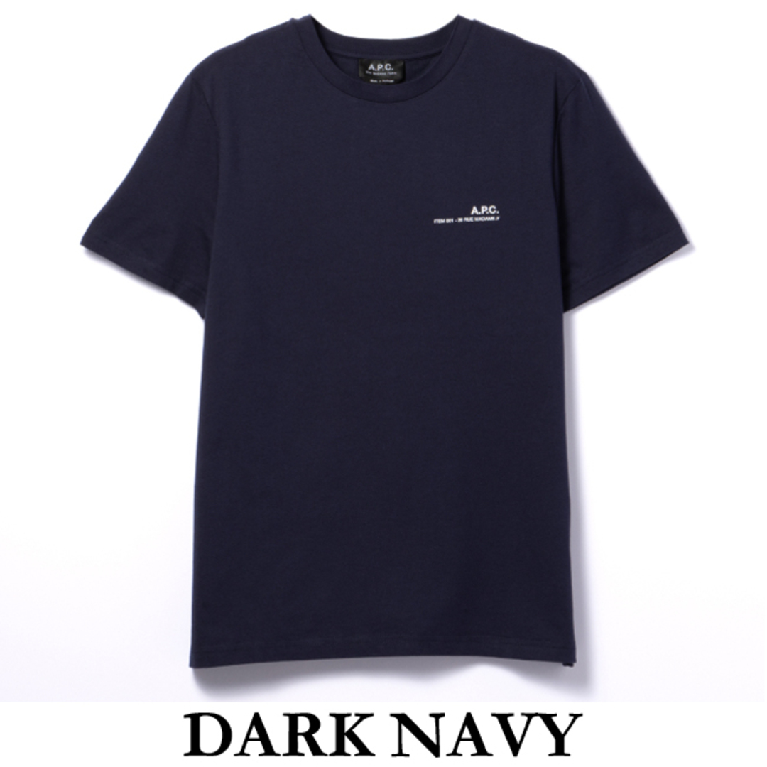 Tシャツ・カットソー A.P.C. DARK NAVY COTTON T-SHIRT A.P.C. アーペーセー メンズ 半袖Tシャツ RAYMOND T-SHIRT COEZC
