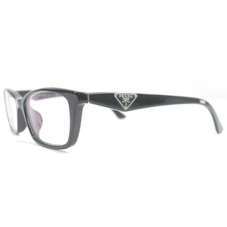 PRADA - 美品□PRADA プラダ VPR20R トライアングルロゴ スクエアフレーム メガネ 眼鏡 アイウェア ブラック 53□16-140 度入り イタリア製 メンズ