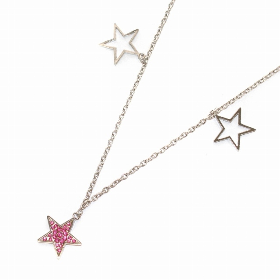 ヒステリックグラマー ロングネックレス スター 星 シルバー色 ヒステリックグラマー ロングネックレス スター 星 シルバー色