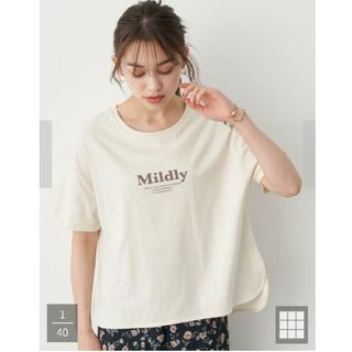 earth music & ecology(Tシャツ(半袖/袖なし) ・ ベージュ系 earth music & ecology(Tシャツ(半袖/袖なし) ・ ベージュ系