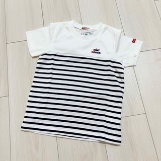 mikihouse - ミキハウス ロゴ 半袖 ボーダー Tシャツ 100cm