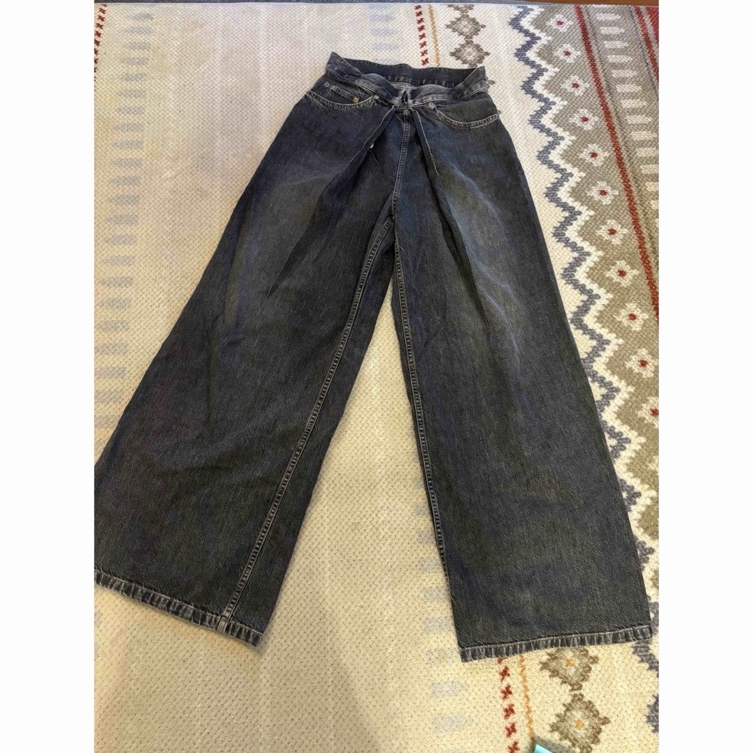 ジョンローレンスサリバン washed denim wide pants ジョンローレンスサリバン washed denim wide pants