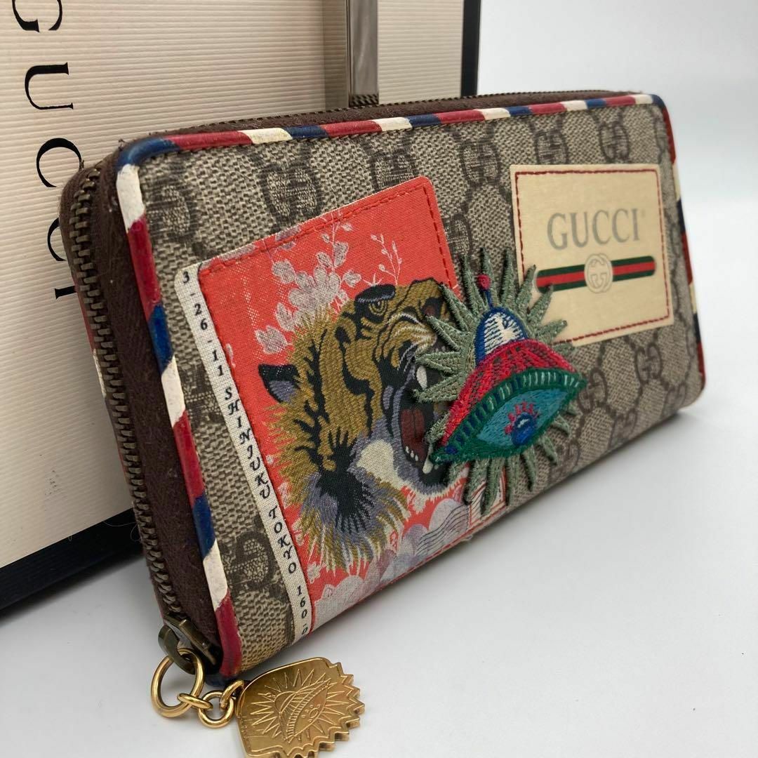 GUCCI - 極美品✨グッチ 長財布 ナイトクーリエ UFO タイガー GUCCI - 極美品✨グッチ 長財布 ナイトクーリエ UFO タイガー