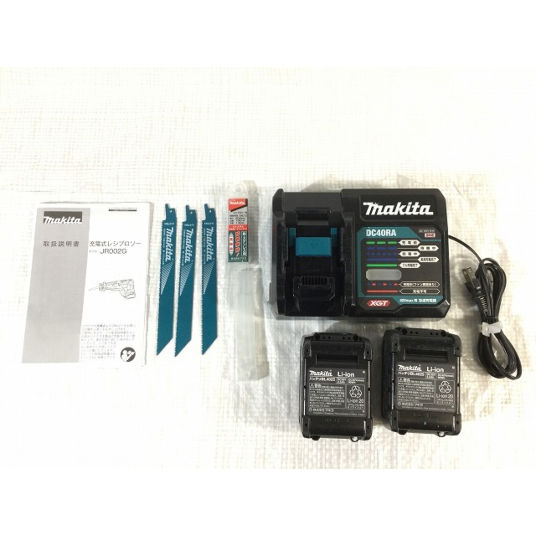 ☆中古品☆makita マキタ 40Vmax 充電式レシプロソー JR002GRDX ☆中古品☆makita マキタ 40Vmax 充電式レシプロソー JR002GRDX