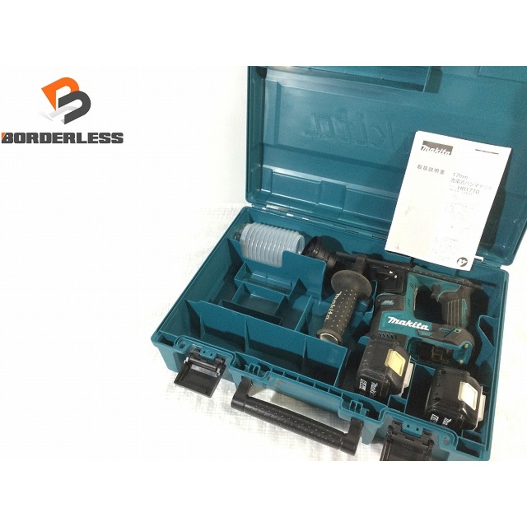 Makita - ☆中古品☆makita マキタ 17mm 18V 充電式ハンマドリル HR171D バッテリー2個(18V 6.0Ah) 充電器 ケース付き 92006