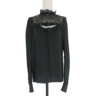 ディースクエアード(DSQUARED2)のディースクエアード 22AW レース 切替シャツ ブラウス 長袖 バックジップ(シャツ/ブラウス(長袖/七分))