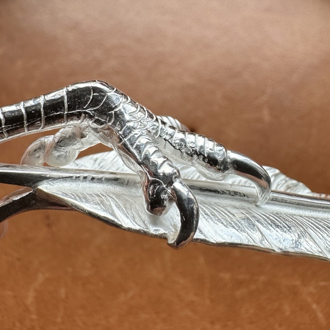 ゴローズ GOROS 銀爪付き特大フェザー 銀爪フェザー 金メタル ゴローズ GOROS 銀爪付き特大フェザー 銀爪フェザー 金メタル