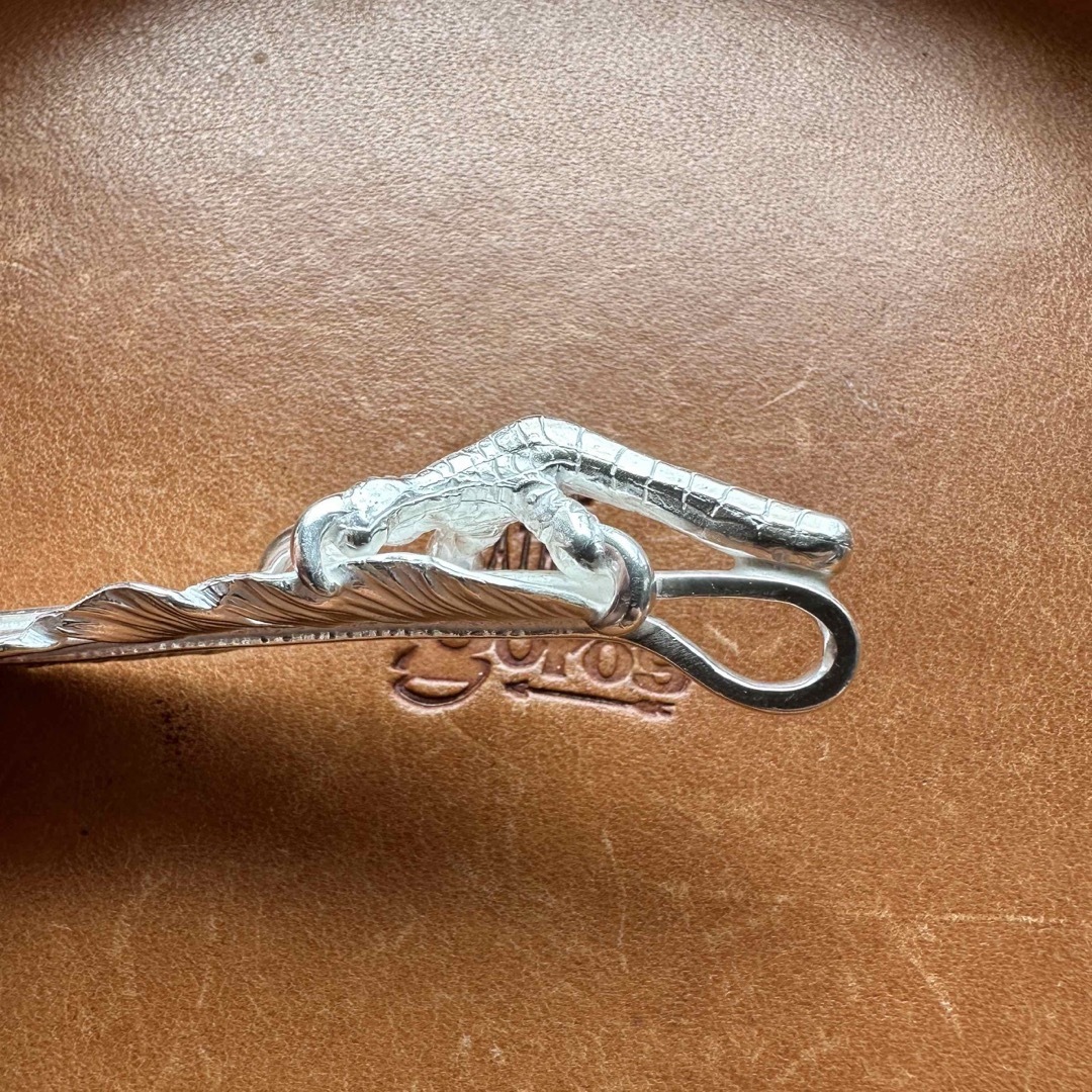 ゴローズ GOROS 銀爪付き特大フェザー 銀爪フェザー 金メタル ゴローズ GOROS 銀爪付き特大フェザー 銀爪フェザー 金メタル