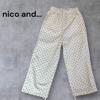niko and... - 【niko and… 】　タグ付き！　柄　イージーチルパンツ　白　Fサイズ