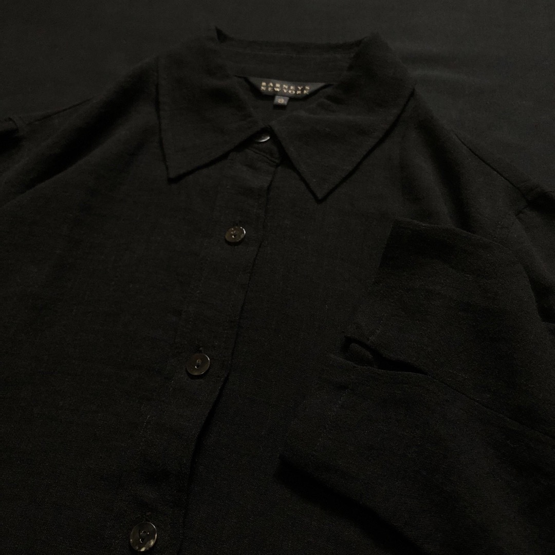 BARNEYS NEW YORK - old barneys new york レーヨン リネン 黒