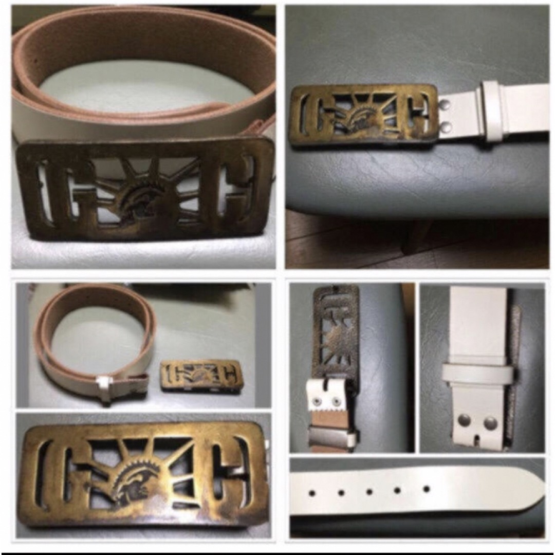GRAND CANYON(グランドキャニオン)の値下げ早い者勝ちGDCGRANDCANYONアンティークバックル本革レザーベルト メンズのファッション小物(ベルト)の商品写真