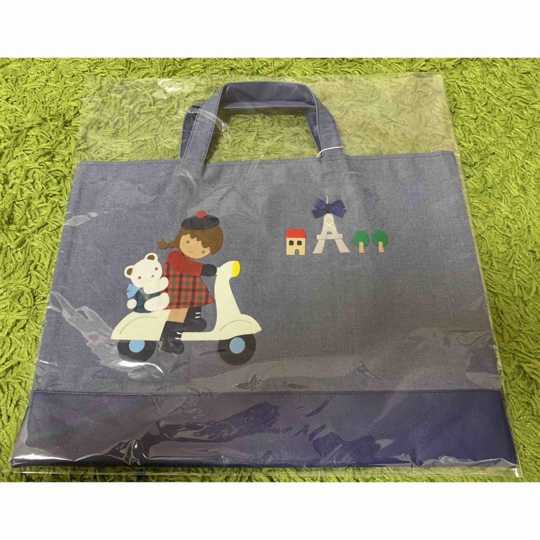 完売品】☆ファミリア 女の子 くま デニムバッグ☆レッスン 完売品】☆ファミリア 女の子 くま デニムバッグ☆レッスン