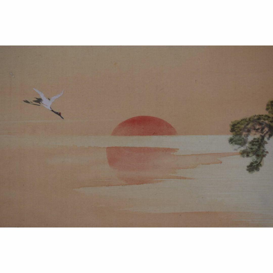 琴浦/蓬莱山図/祝事山水図/掛軸☆宝船☆Z-448 琴浦/蓬莱山図/祝事山水図/掛軸☆宝船☆Z-448