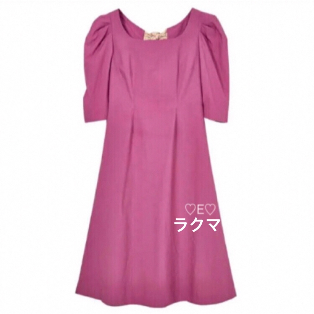 Her lip to - 新品♡Her lip to♡バックリボンミディドレス ROSE Her lip to - 新品♡Her lip to♡バックリボンミディドレス ROSE