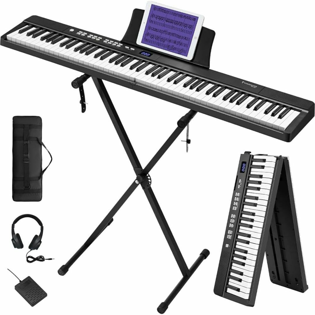 色: ブラック】Starfavor 電子ピアノ88鍵盤 折り畳み式 充電型 1の通販 by PulsePoint【休業中】|ラクマ 色: ブラック】Starfavor 電子ピアノ88鍵盤 折り畳み式 充電型 1の通販 by PulsePoint【休業中】|ラクマ