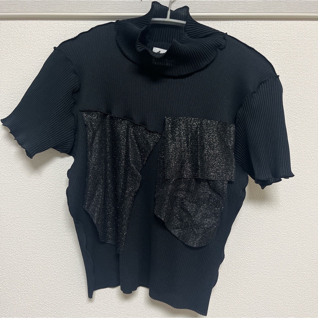 kotohayokozawa 別注 グリッターハイネックトップス kotohayokozawa 別注 グリッターハイネックトップス