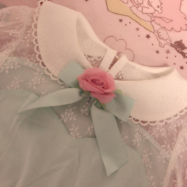 Angelic Pretty(アンジェリックプリティー)のAngelic Prettyレース袖トップス レディースのトップス(カットソー(半袖/袖なし))の商品写真