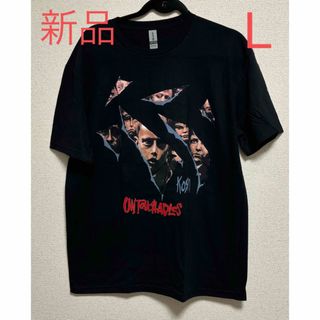 新品　KORN Tシャツ Lサイズ　コーン　ブラック(Tシャツ/カットソー(半袖/袖なし))