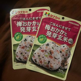 ごはんにまぜて　梅おかかと発芽玄米×2 タナカ　ふりかけ(その他)